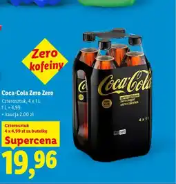 Lidl Napój gazowany Coca-Cola Zero Zero 4-pak oferta