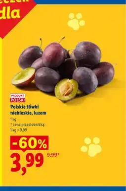 Lidl Śliwki niebieskie luzem polskie oferta