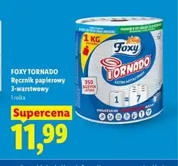 Lidl Ręcznik papierowy 3-warstwowy Foxy Tornado oferta
