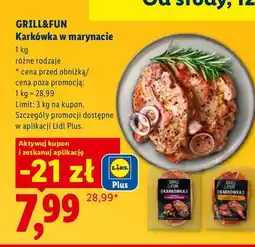 Lidl Karkówka w marynacie Grill & Fun oferta