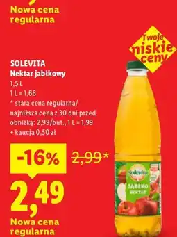 Lidl Nektar jabłkowy Solevita oferta