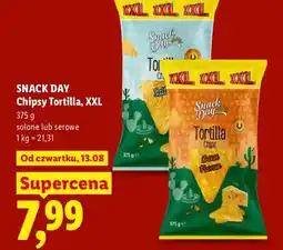 Lidl Chipsy Tortilla serowe XXL Snack Day oferta