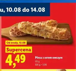 Lidl Pinsa z serem owczym oferta