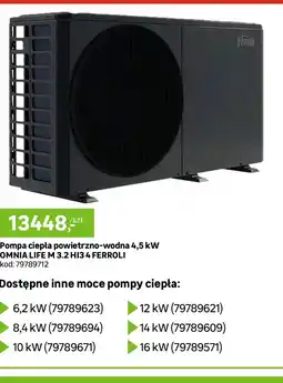 Leroy Merlin Pompa ciepła Ferroli oferta