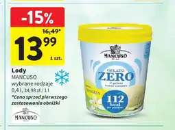 Intermarche Lody Mancuso Gelato Zero oferta