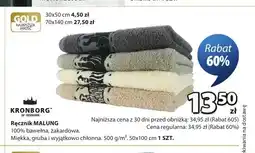 JYSK Ręcznik Kronborg Malung 50x100 cm oferta