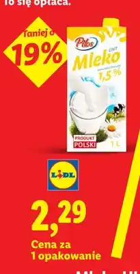 Lidl Mleko UHT Pilos 1,5% oferta
