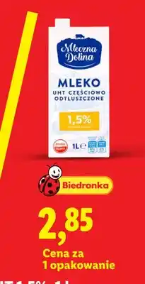 Lidl Mleko UHT Mleczna Dolina 1,5% oferta