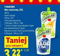 Lidl Mus owocowy Tymbark XXL jagoda oferta