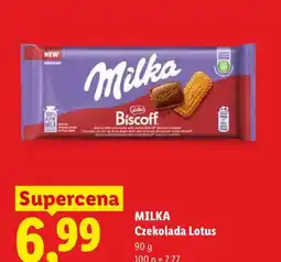 Lidl Czekolada Milka Biscoff oferta