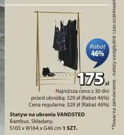 JYSK Statyw na ubrania Vandsted oferta