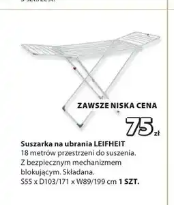 JYSK Suszarka na ubrania LEIFHEIT oferta