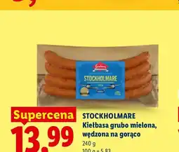 Lidl Kiełbasa grubo mielona wędzona na gorąco Stockholmare oferta