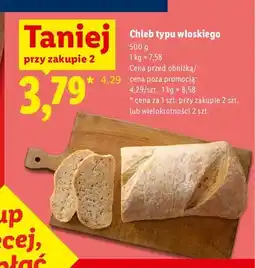 Lidl Chleb typu włoskiego oferta
