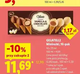 Lidl Lody Minirożki Gelatelli 10-pak oferta