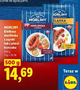 Lidl Kiełbasa morlińska z szynki Morliny oferta