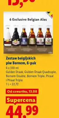 Lidl Zestaw belgijskich piw Bornem 6-pak oferta