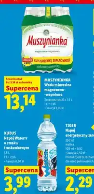 Lidl Woda mineralna gazowana Muszynianka magnezowo-wapniowa oferta