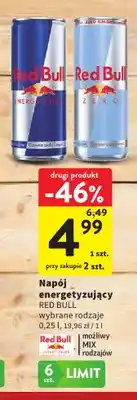 Intermarche Napój energetyzujący Red Bull Zero oferta