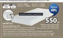 JYSK Materac sprężynowy Dreamzone TYA oferta