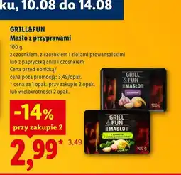 Lidl Masło z papryczką chili i czosnkiem Grill & Fun oferta