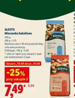 Lidl Mieszanka bakaliowa Alesto Snack Mix Exotic oferta