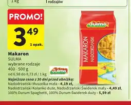 Intermarche Makaron Sulma Nadodrzański Kolanko duże oferta