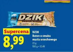 Lidl Baton o smaku masła orzechowego Dzik oferta