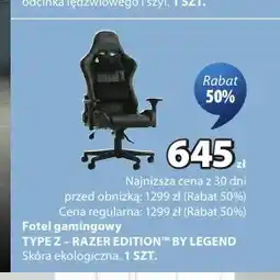 JYSK Fotel gamingowy Type Z - Razer EDITION By Legend oferta