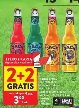Intermarche Napój piwny Captain Jack Sunset oferta