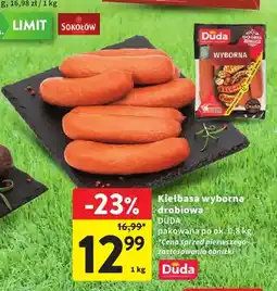 Intermarche Kiełbasa wyborna drobiowa Duda oferta