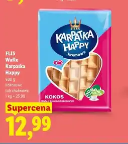 Lidl Wafle Karpatka Happy kokosowe Flis oferta