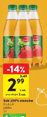 Intermarche Sok owoców O la la! jabłko 100% oferta