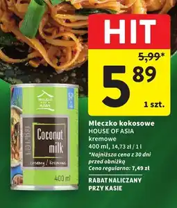 Intermarche Mleczko kokosowe House of Asia kremowe oferta