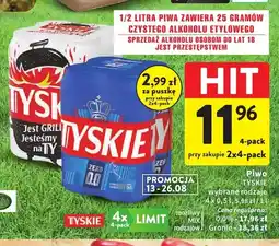 Intermarche Piwo Tyskie Gronie 4-pak oferta
