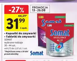 Intermarche Kapsułki do zmywarki Somat oferta
