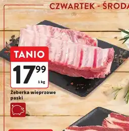 Intermarche Żeberka wieprzowe paski oferta