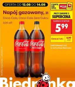 Biedronka Napój gazowany Coca-Cola Original Taste oferta