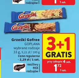 Intermarche Wafel Grześki Gofree oferta