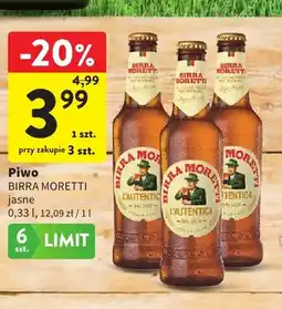 Intermarche Piwo Birra Moretti oferta