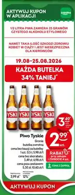 Żabka Piwo Tyskie Gronie oferta