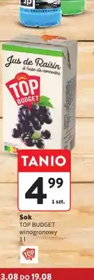 Intermarche Sok winogronowy Top Budget oferta