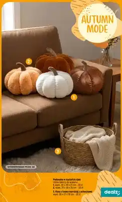 Dealz Poduszka w kształcie dyni 30x30x21 cm oferta