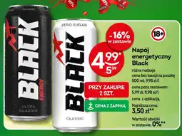 Żabka Napój energetyczny Black Classic Zero Sugar oferta