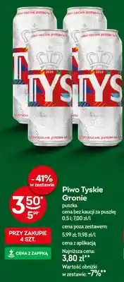 Żabka Piwo Tyskie Gronie oferta