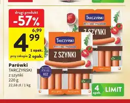 Intermarche Parówki z szynki Tarczyński oferta