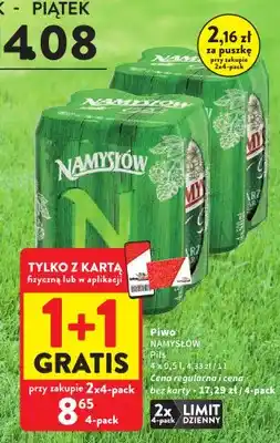 Intermarche Piwo Namysłów Pils 4-pak oferta