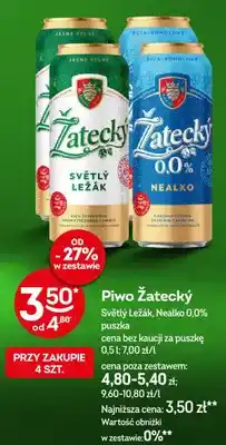 Żabka Piwo bezalkoholowe Žatecký Nealko oferta