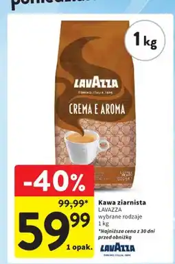 Intermarche Kawa ziarnista Lavazza Crema e Aroma oferta