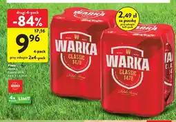 Intermarche Piwo Warka Classic 1478 4-pak oferta